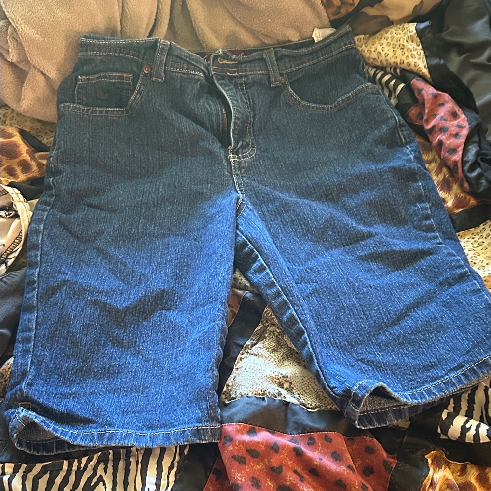 Gloria Vanderbilt Dark Blue Jean Shorts